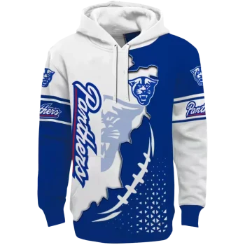georgia state panthers triangular pattern blue white hoodie best selling