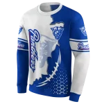 georgia state panthers triangular pattern blue white hoodie best selling