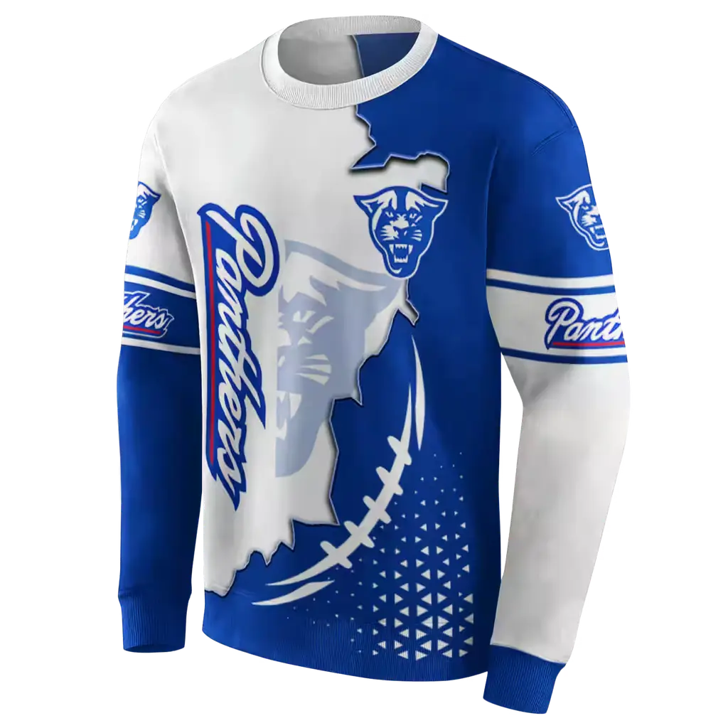 georgia state panthers triangular pattern blue white hoodie new arrival georgia state panthers triangular pattern blue white hoodie new arrival