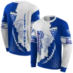 georgia state panthers triangular pattern blue white hoodie best selling