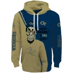 georgia tech yellow jackets achmed skull gold hoodie best selling