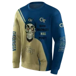 georgia tech yellow jackets achmed skull gold hoodie best selling