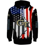 georgia tech yellow jackets american pride black hoodie best selling