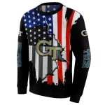 georgia tech yellow jackets american pride black hoodie best selling