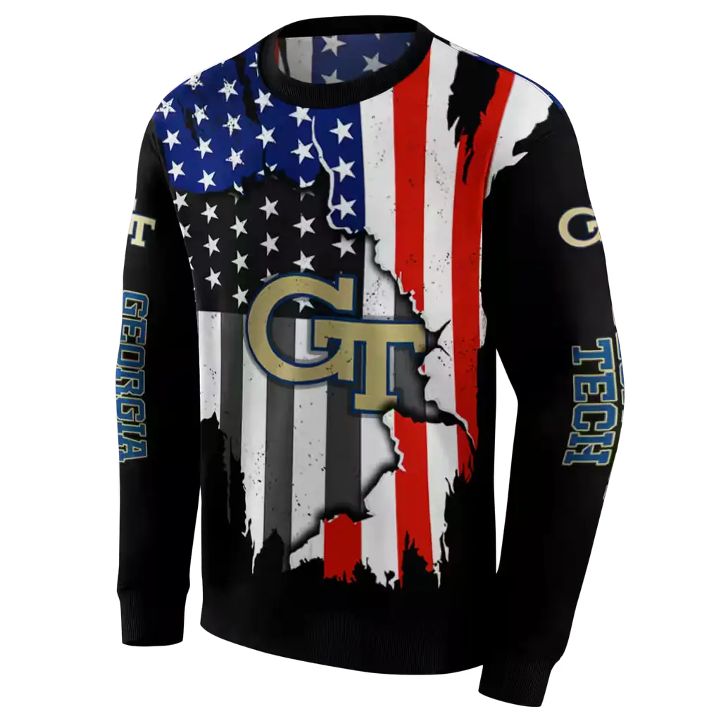 georgia tech yellow jackets american pride black hoodie new arrival georgia tech yellow jackets american pride black hoodie new arrival