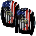 georgia tech yellow jackets american pride black hoodie best selling