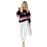 georgia tech yellow jackets awareness ribbon black pink hoodie best selling