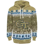georgia tech yellow jackets christmas trees gold hoodie best selling