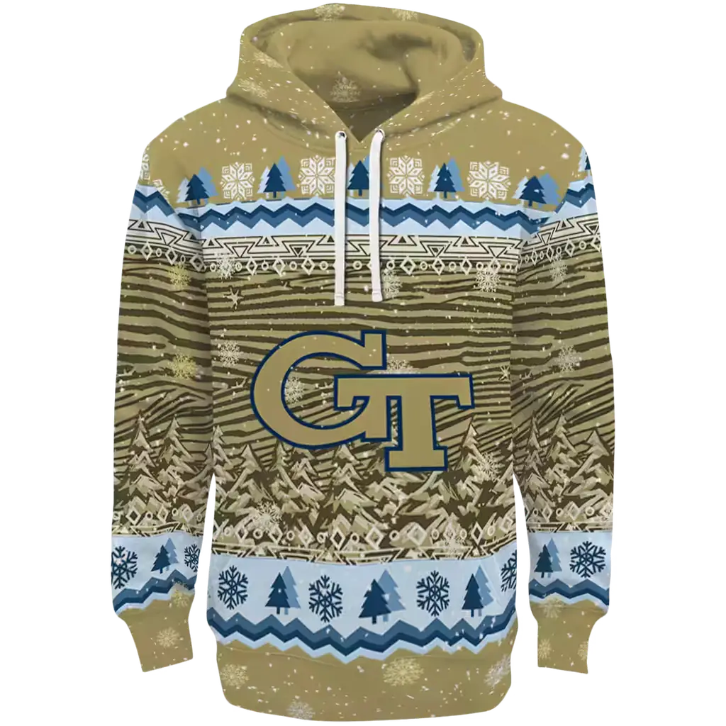 georgia tech yellow jackets christmas trees gold hoodie best selling georgia tech yellow jackets christmas trees gold hoodie best selling
