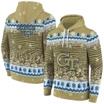 georgia tech yellow jackets christmas trees gold hoodie best selling