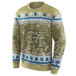 georgia tech yellow jackets christmas trees gold hoodie best selling