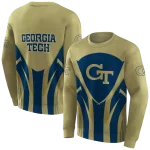 georgia tech yellow jackets concentric lines gold black hoodie best selling