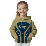 georgia tech yellow jackets concentric lines gold black hoodie best selling