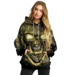 georgia tech yellow jackets demonic skull gold black hoodie best selling