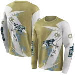 georgia tech yellow jackets dynamic slash gold white hoodie best selling