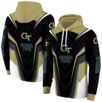 georgia tech yellow jackets futuristic pattern gold black hoodie best selling