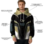 georgia tech yellow jackets futuristic pattern gold black hoodie best selling