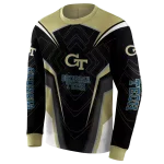georgia tech yellow jackets futuristic pattern gold black hoodie best selling