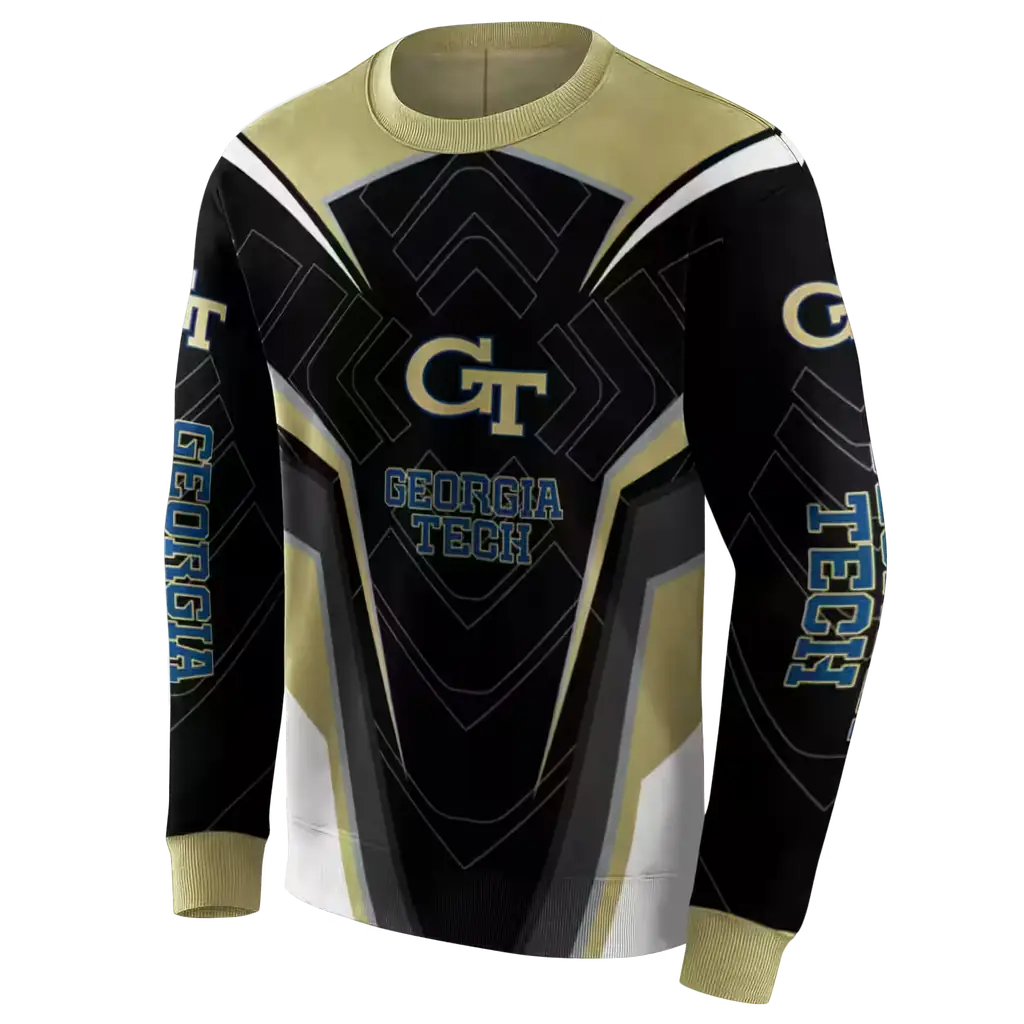 georgia tech yellow jackets futuristic pattern gold black hoodie new arrival georgia tech yellow jackets futuristic pattern gold black hoodie new arrival