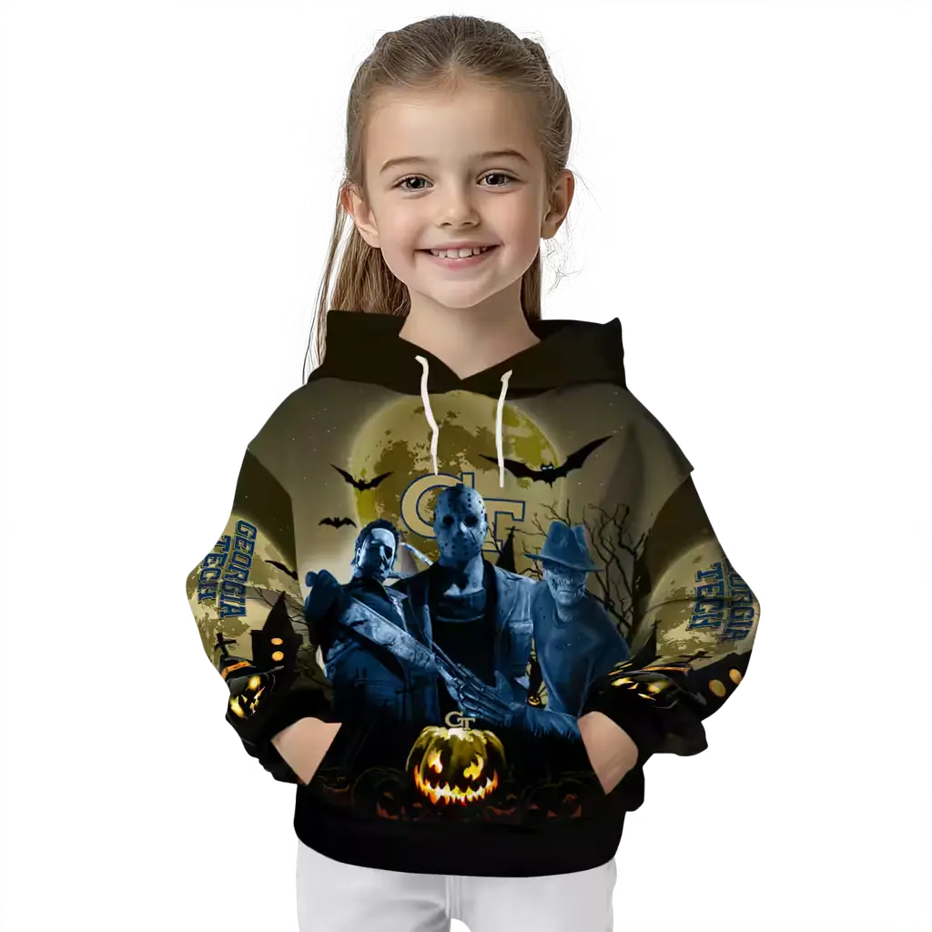 georgia tech yellow jackets halloween vibes gold black hoodie top rated georgia tech yellow jackets halloween vibes gold black hoodie top rated