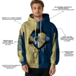 georgia tech yellow jackets heartbeat graphic gold hoodie best selling