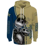 georgia tech yellow jackets jack skellington gold hoodie best selling