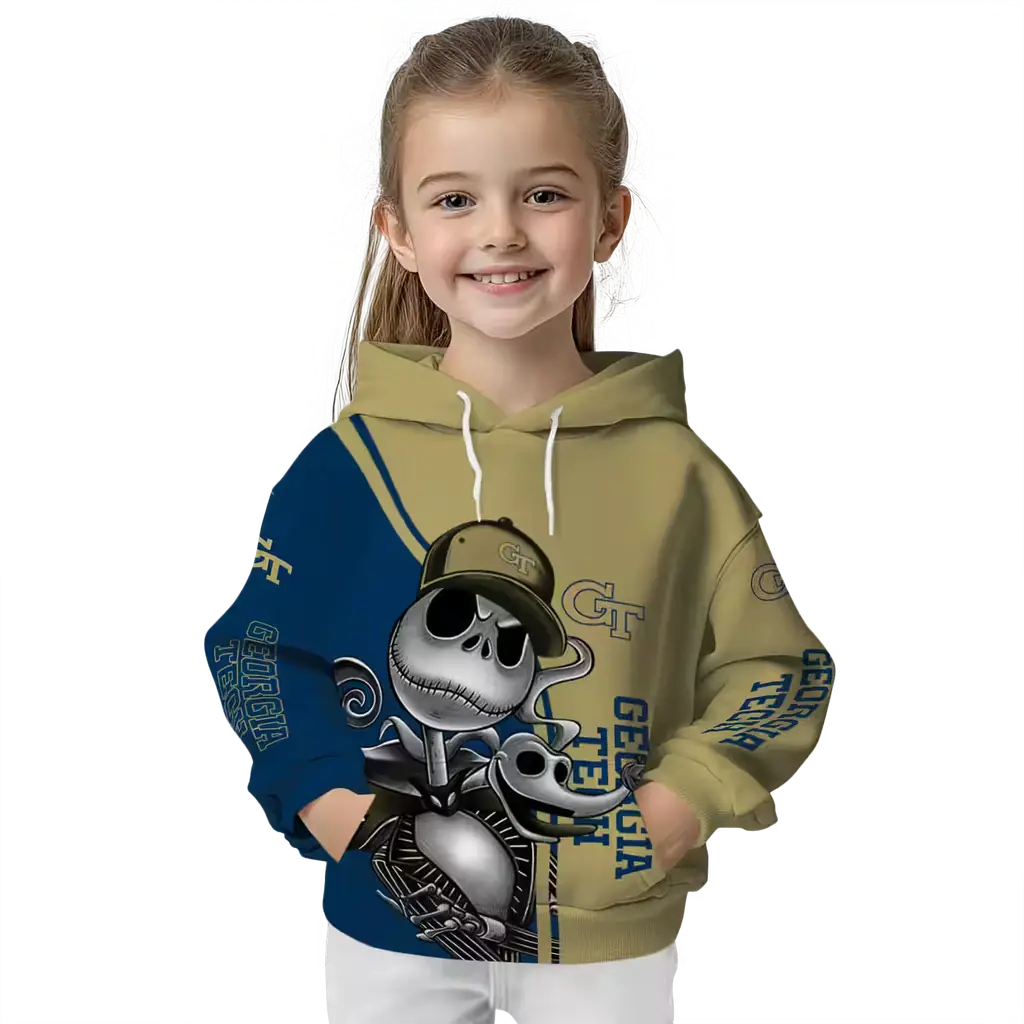 georgia tech yellow jackets jack skellington gold hoodie top rated georgia tech yellow jackets jack skellington gold hoodie top rated
