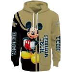 georgia tech yellow jackets mickey mouse gold black hoodie best selling