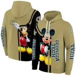georgia tech yellow jackets mickey mouse gold black hoodie best selling