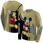 georgia tech yellow jackets mickey mouse gold black hoodie best selling