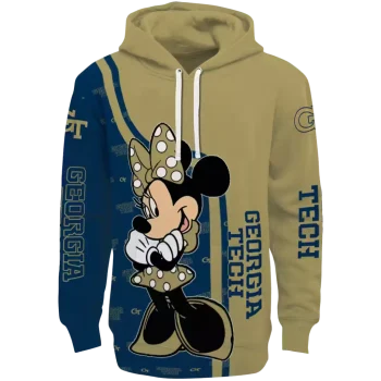 georgia tech yellow jackets minnie mouse gold hoodie best selling