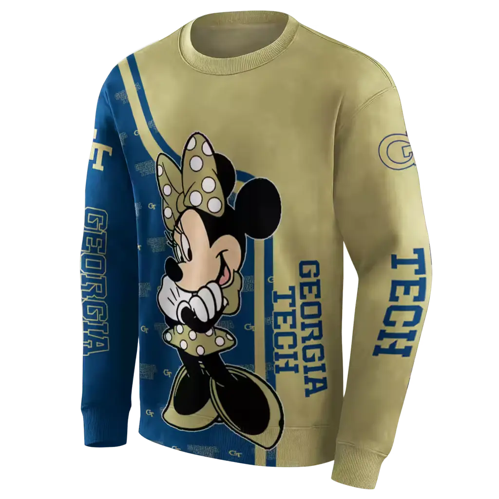 georgia tech yellow jackets minnie mouse gold hoodie new arrival georgia tech yellow jackets minnie mouse gold hoodie new arrival