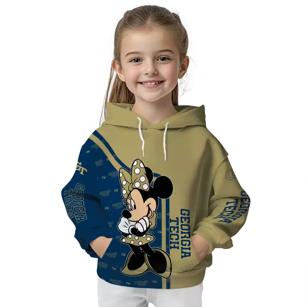 georgia tech yellow jackets minnie mouse gold hoodie top rated georgia tech yellow jackets minnie mouse gold hoodie top rated