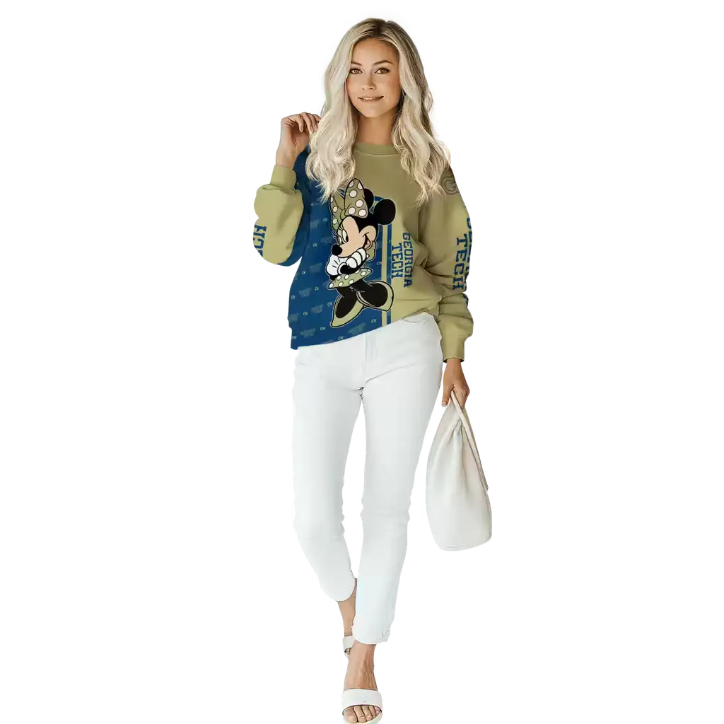 georgia tech yellow jackets minnie mouse gold hoodie trendy georgia tech yellow jackets minnie mouse gold hoodie trendy