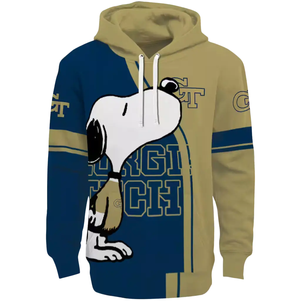 georgia tech yellow jackets playful snoopy gold hoodie best selling georgia tech yellow jackets playful snoopy gold hoodie best selling