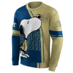 georgia tech yellow jackets playful snoopy gold hoodie best selling