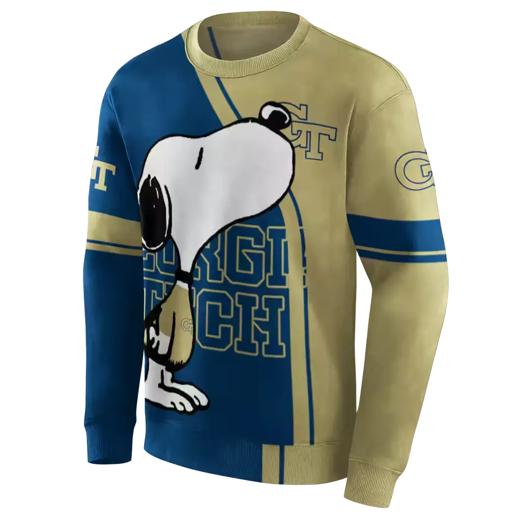 georgia tech yellow jackets playful snoopy gold hoodie new arrival georgia tech yellow jackets playful snoopy gold hoodie new arrival