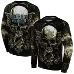 georgia tech yellow jackets skull artwork gold black hoodie best selling