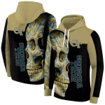georgia tech yellow jackets skull motif gold black hoodie best selling