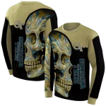 georgia tech yellow jackets skull motif gold black hoodie best selling