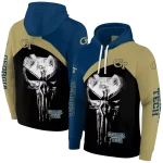 georgia tech yellow jackets skull punisher blue black hoodie best selling