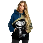 georgia tech yellow jackets skull punisher blue black hoodie best selling