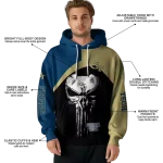 georgia tech yellow jackets skull punisher blue black hoodie best selling
