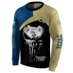 georgia tech yellow jackets skull punisher blue black hoodie best selling