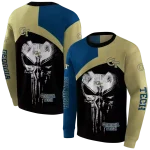 georgia tech yellow jackets skull punisher blue black hoodie best selling