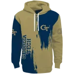 georgia tech yellow jackets splatter effect gold hoodie best selling