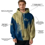 georgia tech yellow jackets splatter effect gold hoodie best selling