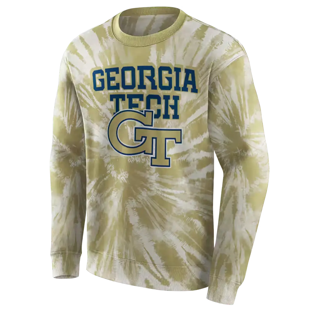 georgia tech yellow jackets tie dye pattern gold hoodie new arrival georgia tech yellow jackets tie dye pattern gold hoodie new arrival