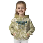 georgia tech yellow jackets tie dye pattern gold hoodie best selling
