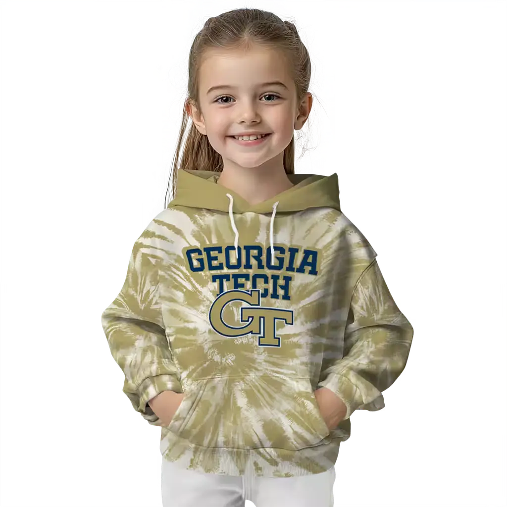 georgia tech yellow jackets tie dye pattern gold hoodie top rated georgia tech yellow jackets tie dye pattern gold hoodie top rated